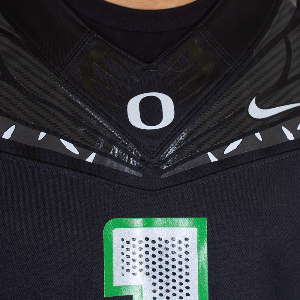 Classic Oregon O, Nike, Black, Jerseys, Men, Football, Game Day, 2024, #1, 798962